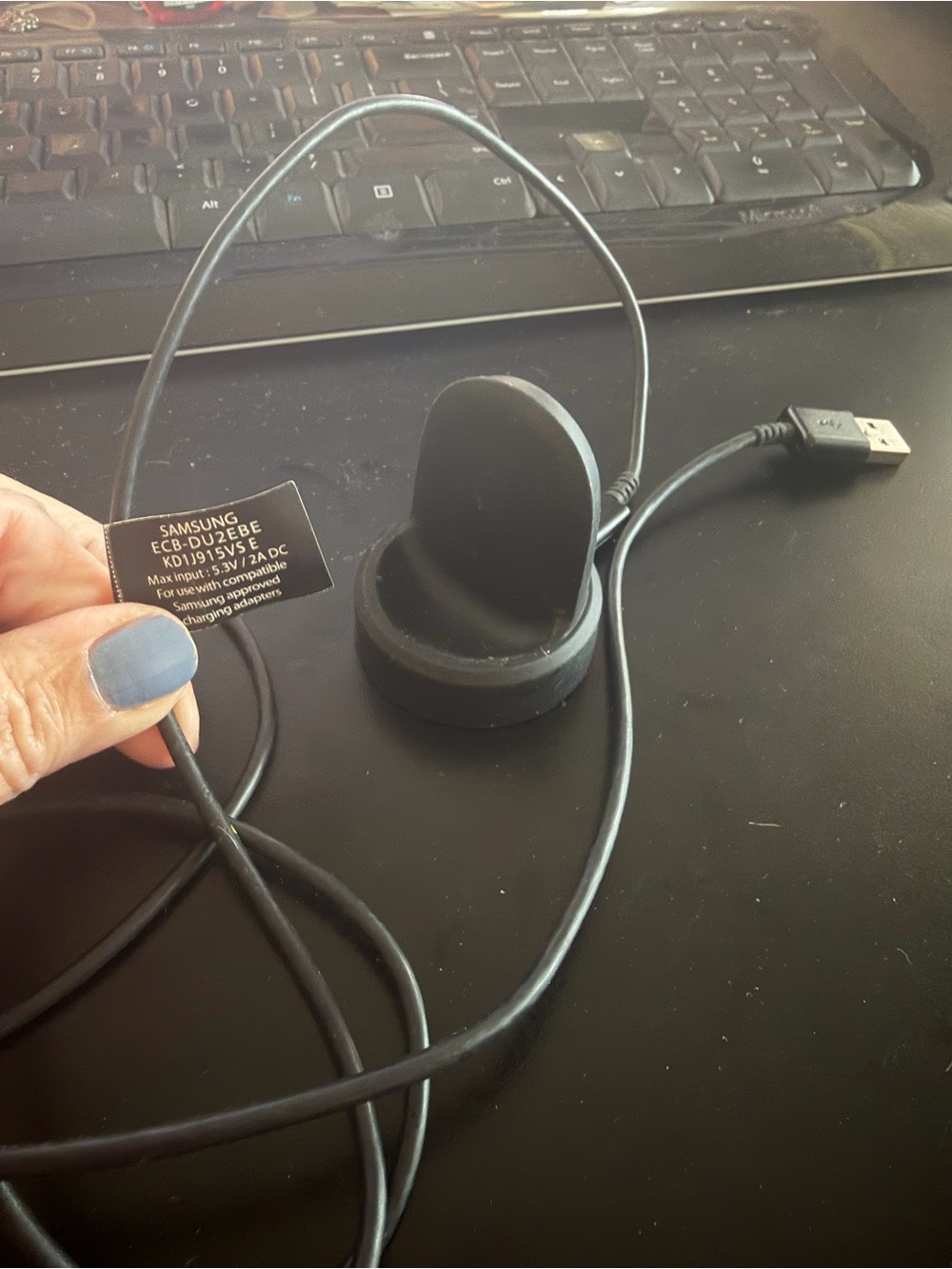 Samsung Black USB Charging Dock Cradle with Cable - Watch